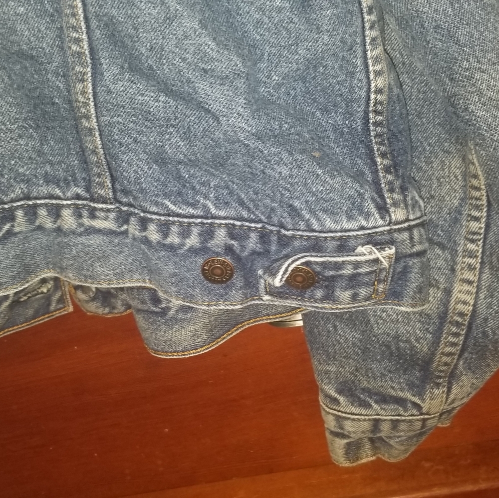 Vntg. Levi's 527 Trucker Blanker Lined Jacket - Picture 11 of 13